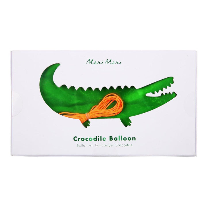 Crocodile Foil Balloon 40 inch | Meri Meri Safari Party Foil Balloon Crocodile Foil Balloon (40 inch)