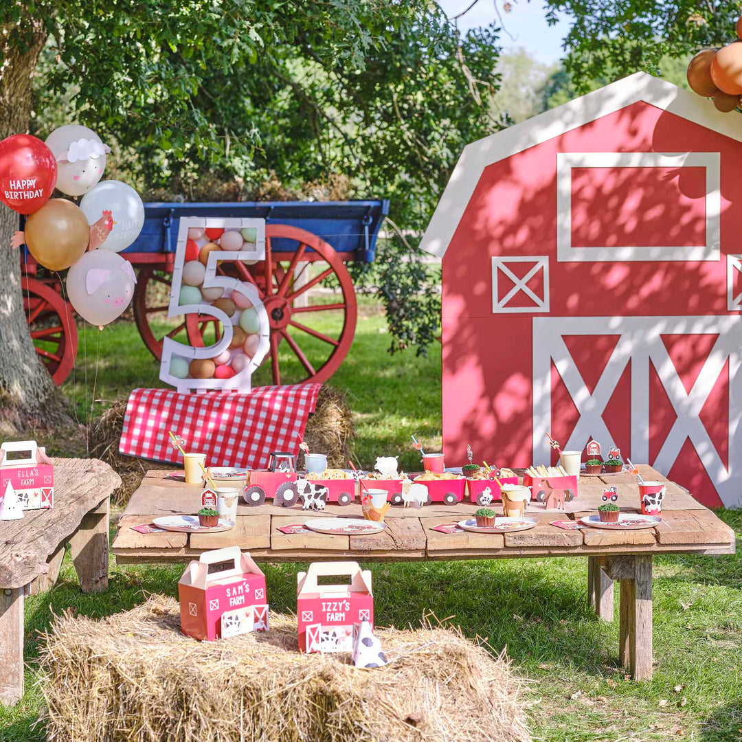 party box Customisable Barn Farm Party Lunch Boxes x 5