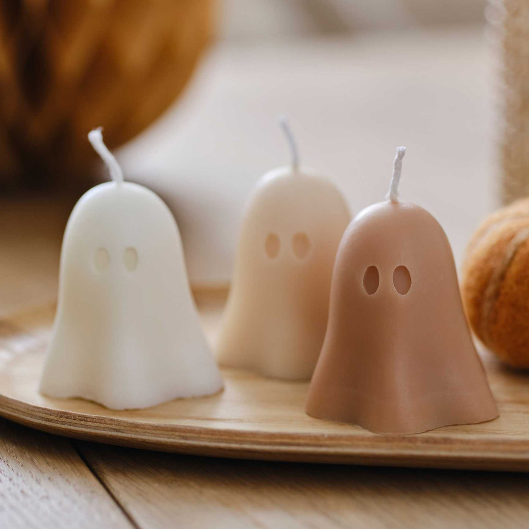 Candle Cute Ghost Halloween Candles x 3