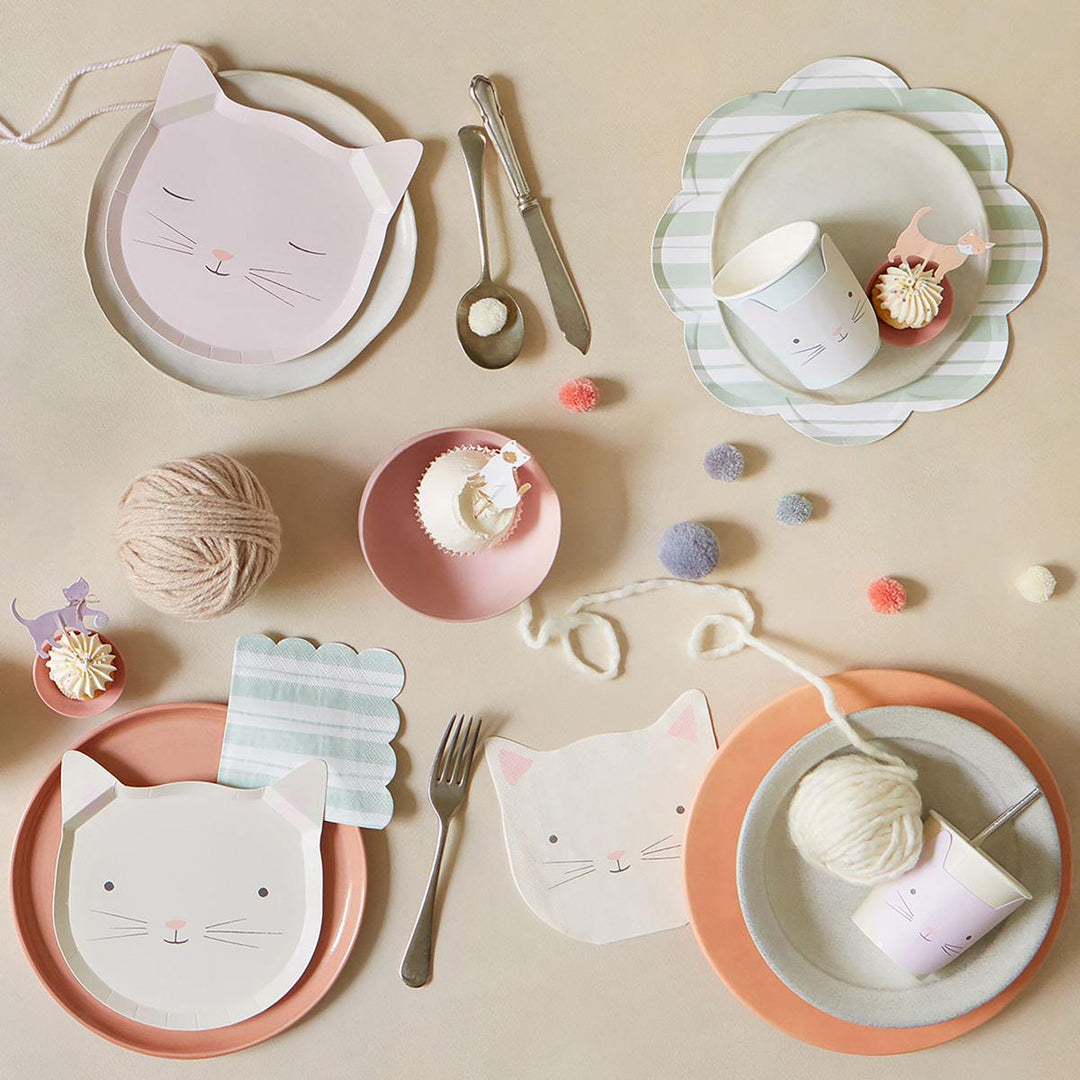 Cute Kitten Plates x 8 | Party Tableware UK Tableware Cute Kitten Plates x 8