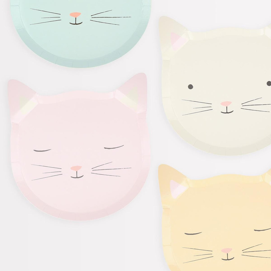 Cute Kitten Plates x 8 | Party Tableware UK Tableware Cute Kitten Plates x 8