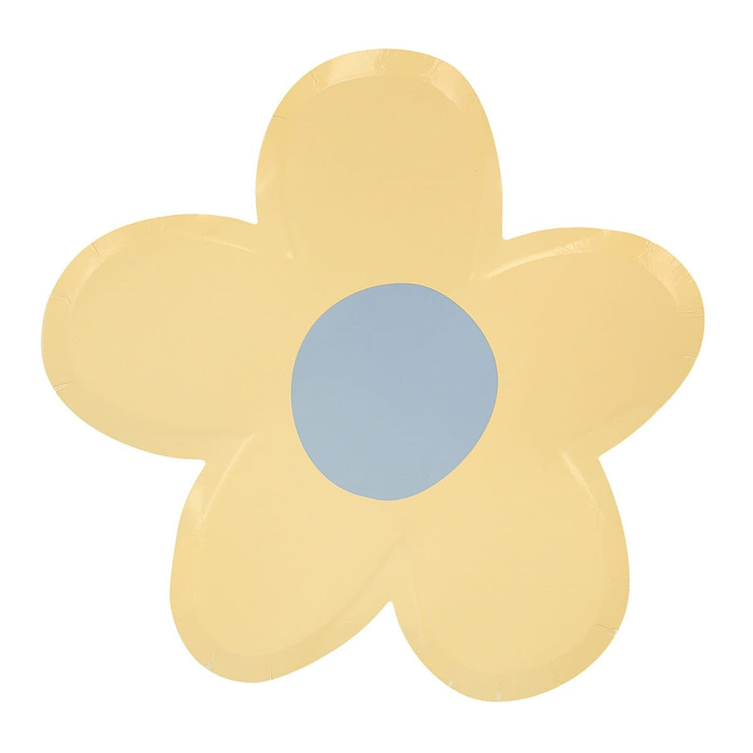 Daisy Shaped Party Plates x 8 | Meri Meri party plates Daisy Shaped Party Plates x 8