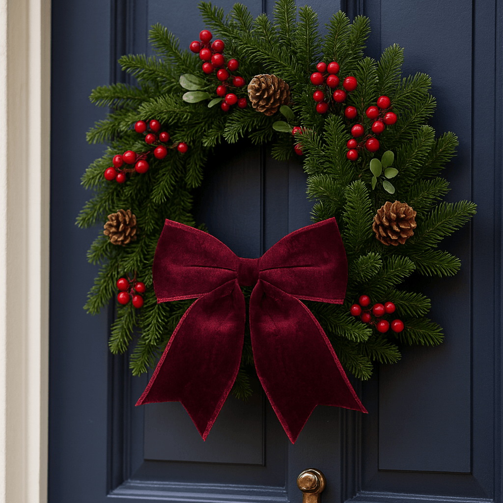 Dark Red Velvet Bow (30cm) Bunting Dark Red Velvet Bow (30cm)