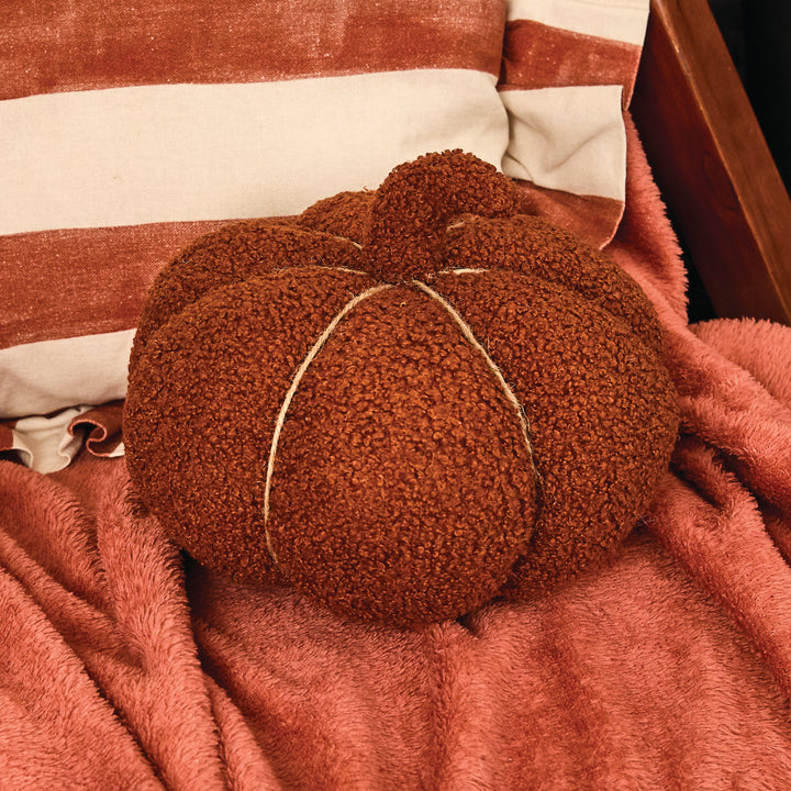 Decorative Boucle Pumpkin Cushion | Halloween Party Supplies UK Home Decor Decorative Boucle Pumpkin Cushion