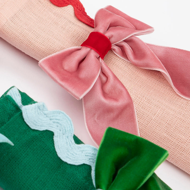 Decorative Velvet Christmas Bows x 4 | Meri Meri Christmas Bows Party Decorations Decorative Velvet Christmas Bows x 4