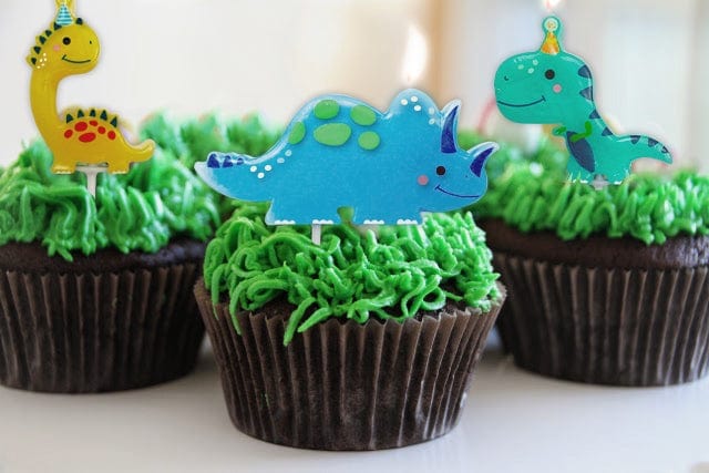 Dinosaur Birthday Cake Party Candles x 5 Candles Dinosaur Party Birthday Candles x 5