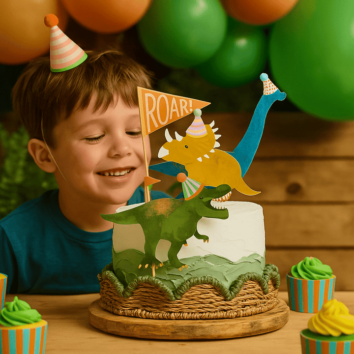 Dinosaur Cake Topper Set Cake Topper Dinosaur Cake Topper Set