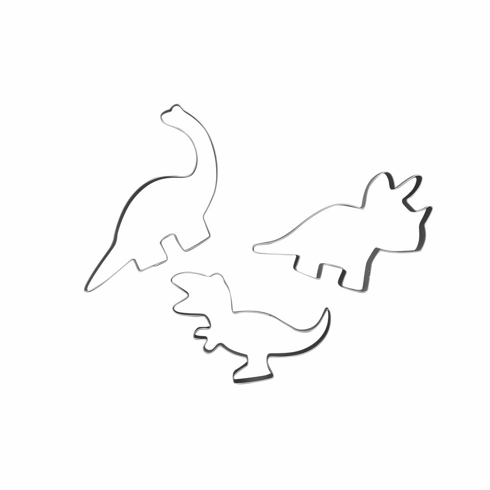 Dinosaur Cookie Cutters - Pack of 3 cookie cutter Dinosaur Cookie Cutters - Pack of 3