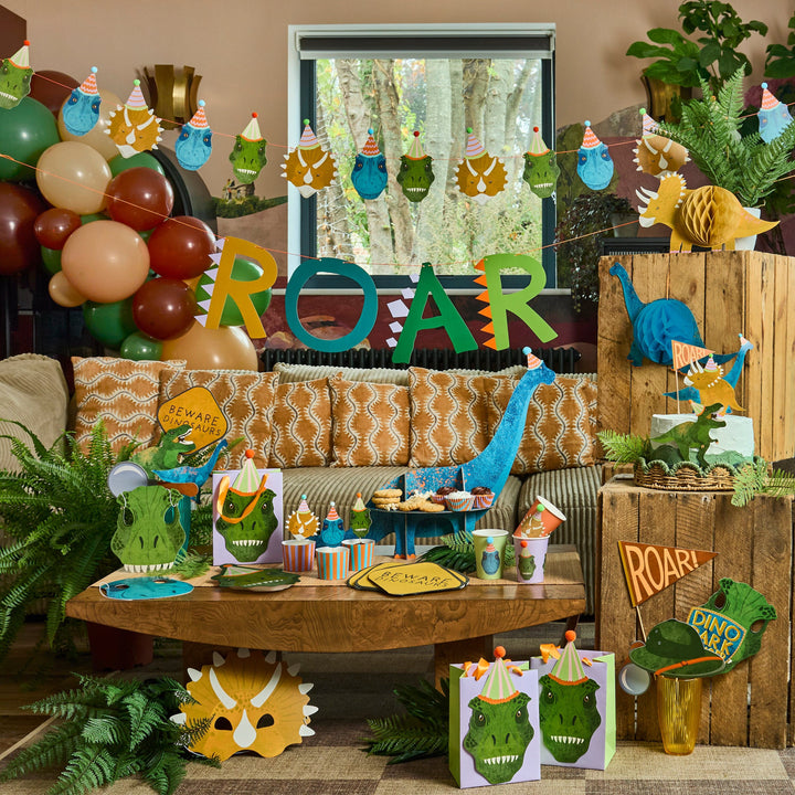 Dinosaur Honeycomb Decorations - Pack of 2 Bunting Dinosaur Honeycomb Decorations - Pack of 2