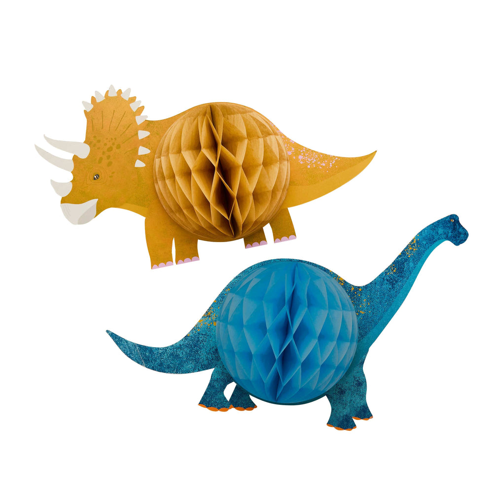 Dinosaur Honeycomb Decorations - Pack of 2 Bunting Dinosaur Honeycomb Decorations - Pack of 2