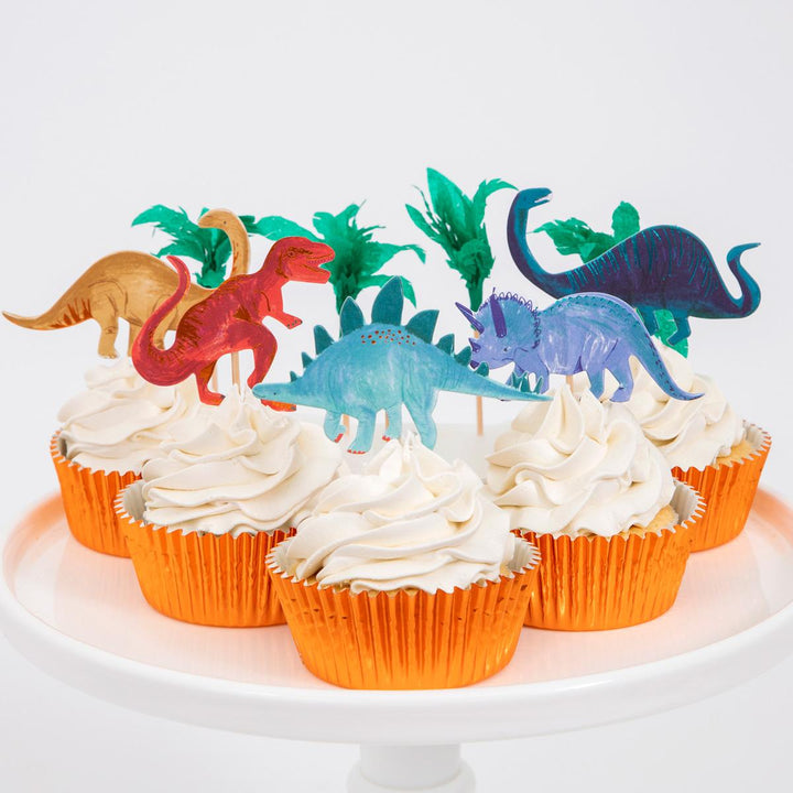 Dinosaur Kingdom Cupcake Kit x 24 | Cake Decorating UK Cake Decorating Supplies Dinosaur Kingdom Cupcake Kit x 24 toppers