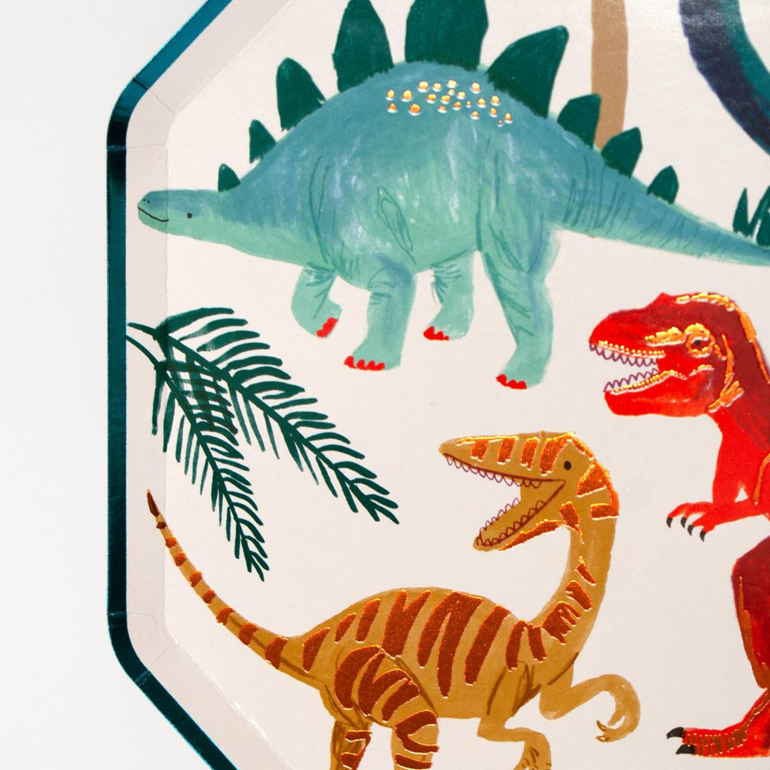 Dinosaur Kingdom Dinner Plates x 8 | Party Tableware UK Tableware Dinosaur Kingdom Dinner Plates x 8