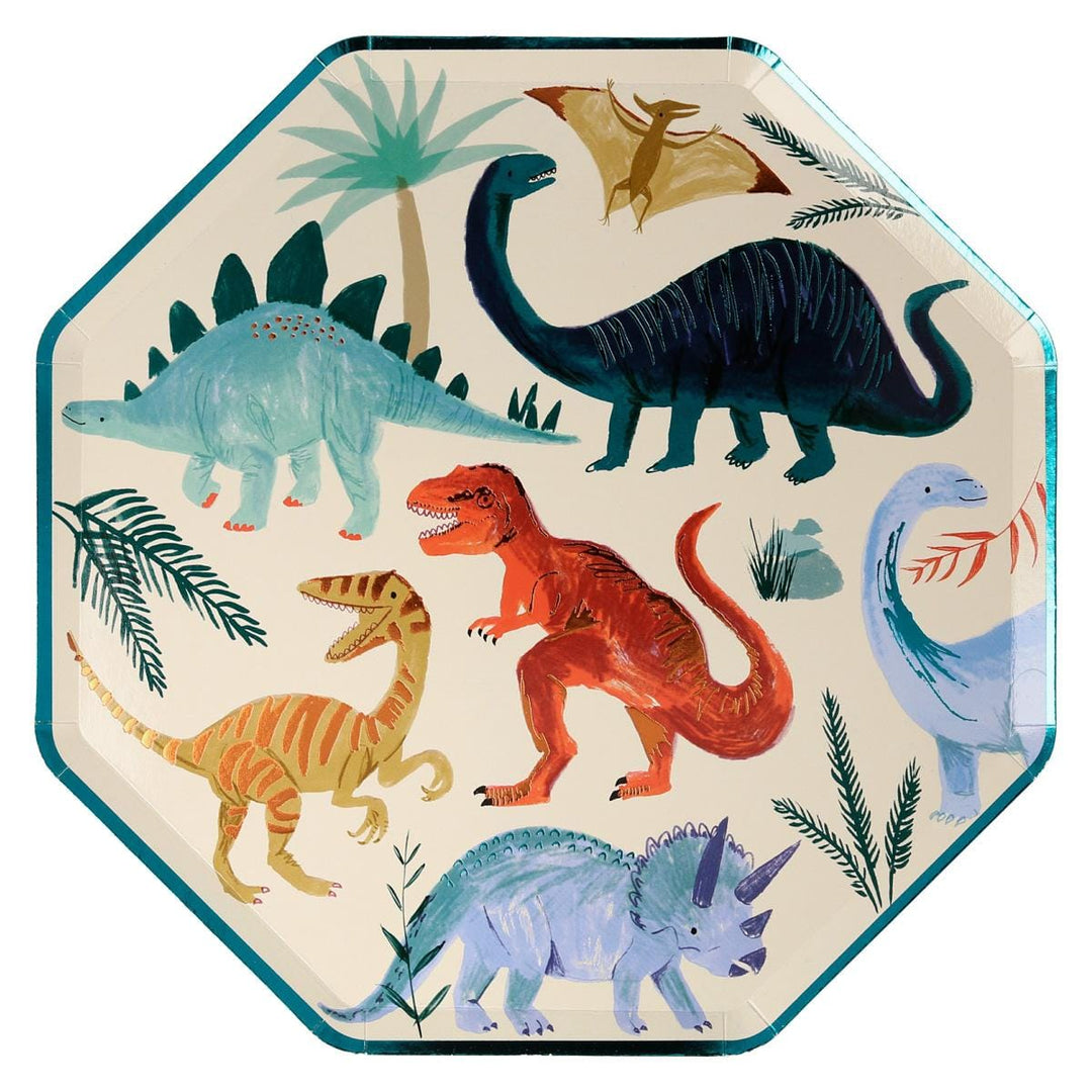Dinosaur Kingdom Dinner Plates x 8 | Party Tableware UK Tableware Dinosaur Kingdom Dinner Plates x 8