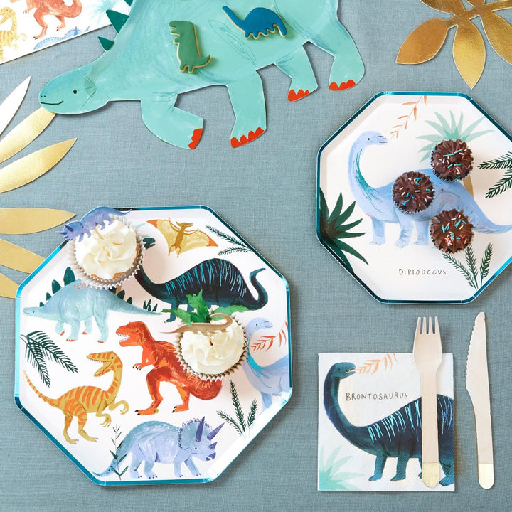 Dinosaur Kingdom Dinner Plates x 8 | Party Tableware UK Tableware Dinosaur Kingdom Dinner Plates x 8