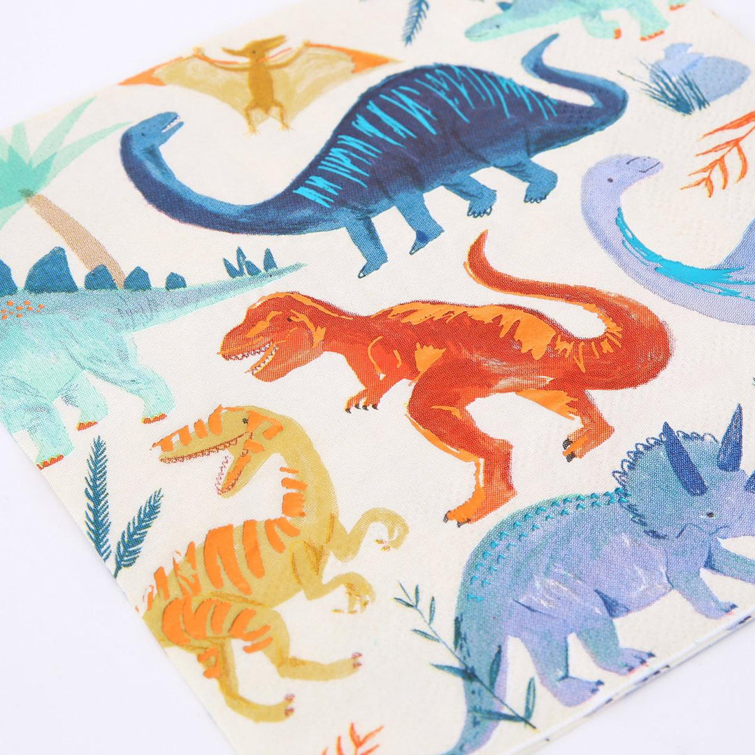 Dinosaur Kingdom Large Napkins x 16 | Party Tableware UK Tableware Dinosaur Kingdom Large Napkins x 16