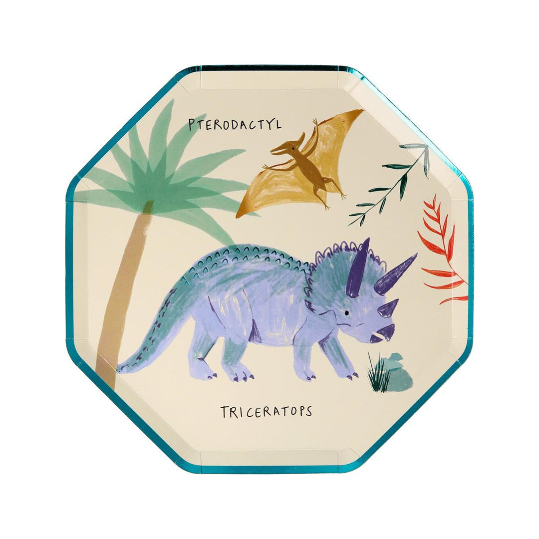 Dinosaur Kingdom Side Plates x 8 | Party Tableware UK Tableware Dinosaur Kingdom Side Plates x 8