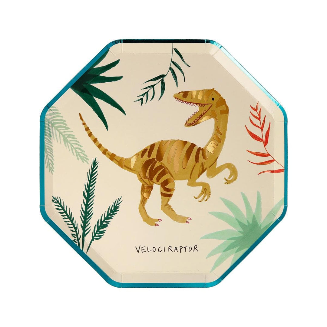 Dinosaur Kingdom Side Plates x 8 | Party Tableware UK Tableware Dinosaur Kingdom Side Plates x 8