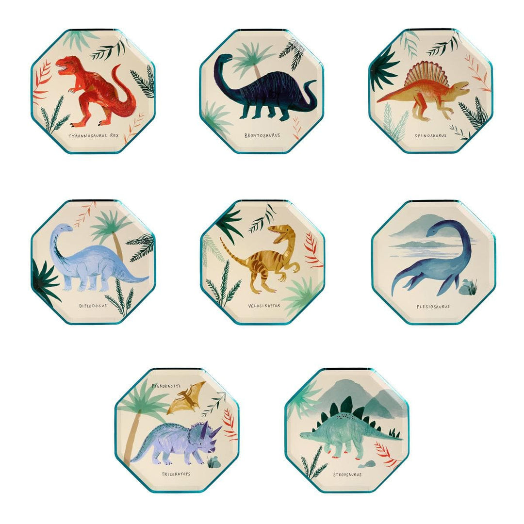 Dinosaur Kingdom Side Plates x 8 | Party Tableware UK Tableware Dinosaur Kingdom Side Plates x 8