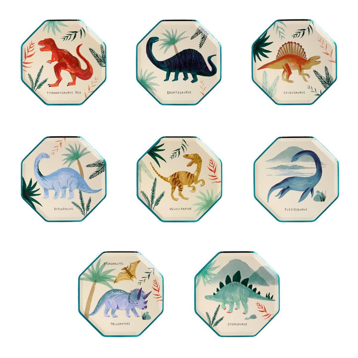 Dinosaur Kingdom Side Plates x 8 | Party Tableware UK Tableware Dinosaur Kingdom Side Plates x 8