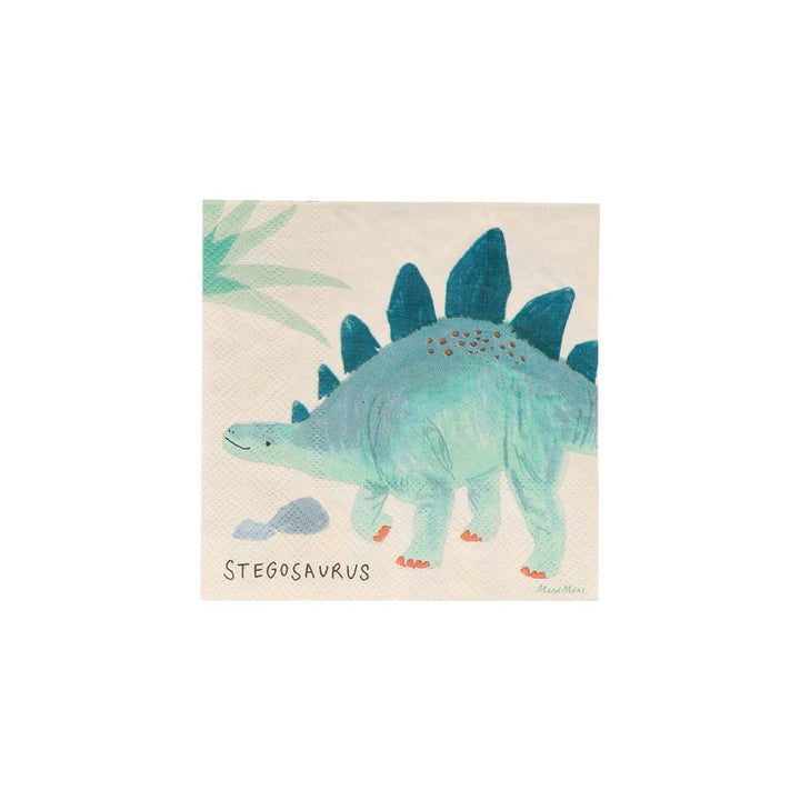 Dinosaur Kingdom Small Napkins x 16 | Party Tableware UK Tableware Dinosaur Kingdom Small Napkins x 16