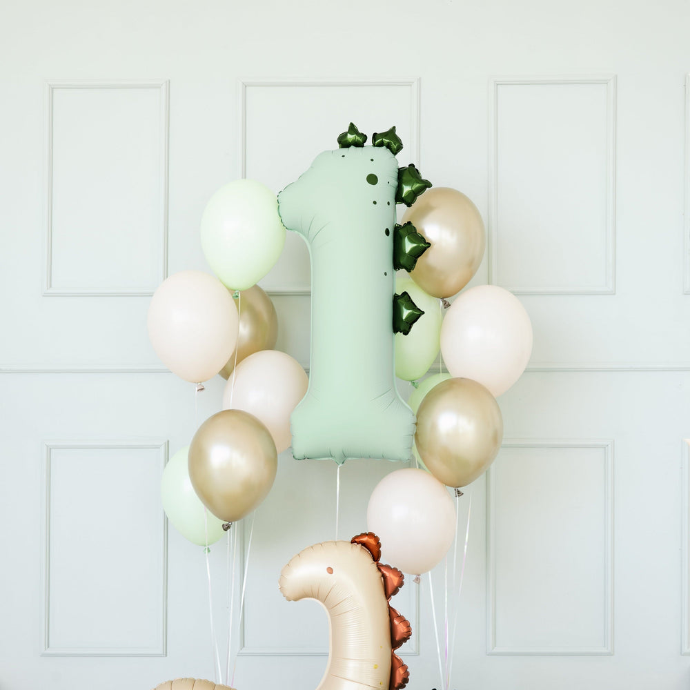 Dinosaur Number 1 Foil Balloon (36 inch) - Dinosaur Party Foil Balloon Dinosaur Number 1 Foil Balloon (36 inch)