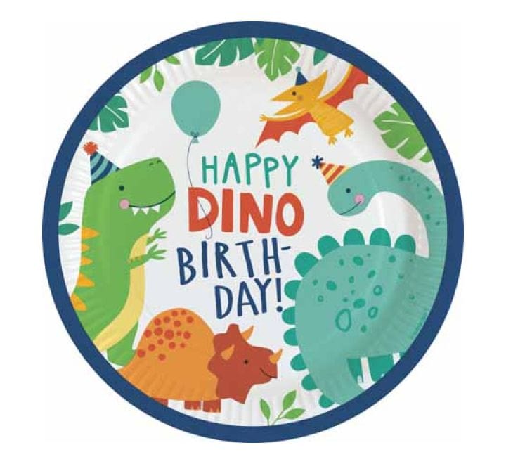 party plates Dinosaur Party Large Plates x 8