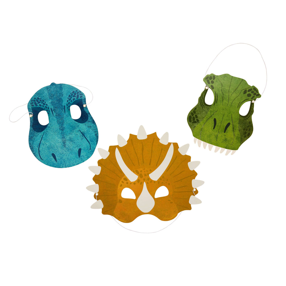 Dinosaur Party Masks - Pack of 6 Party Hats Dinosaur Party Masks - Pack of 6