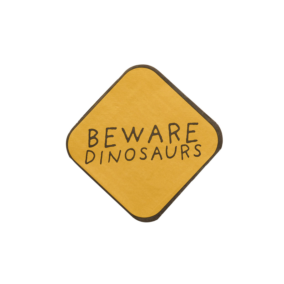 Dinosaur Party Napkins (pack of 16) - Dinosaur Party Supplies UK Paper Napkins Beware Dinosaur Party Napkins x 16