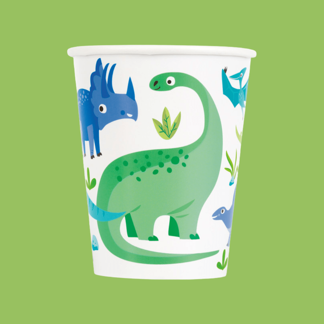 Dinosaur Party Supplies - Dinosaur Party Cups, Dinosaur Birthday Party Table Decorations Party Supplies Dinosaur Party Cups x 8