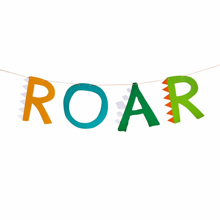 Dinosaur ROAR Party Banner - 2m - Dinosaur Birthday Party Decorations Bunting Dinosaur ROAR Party Banner - 2m