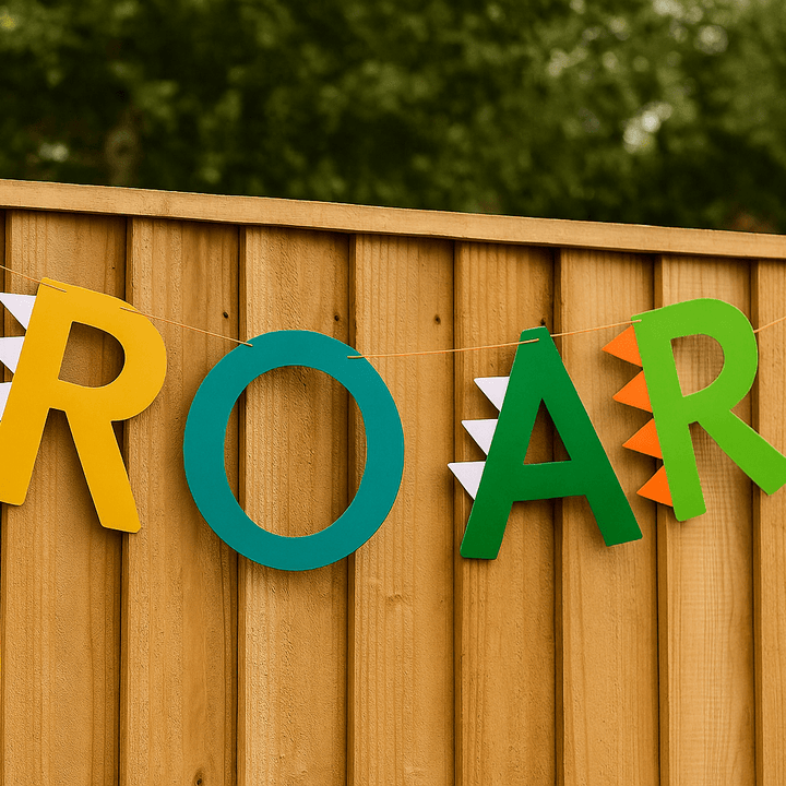 Dinosaur ROAR Party Banner - 2m - Dinosaur Birthday Party Decorations Bunting Dinosaur ROAR Party Banner - 2m