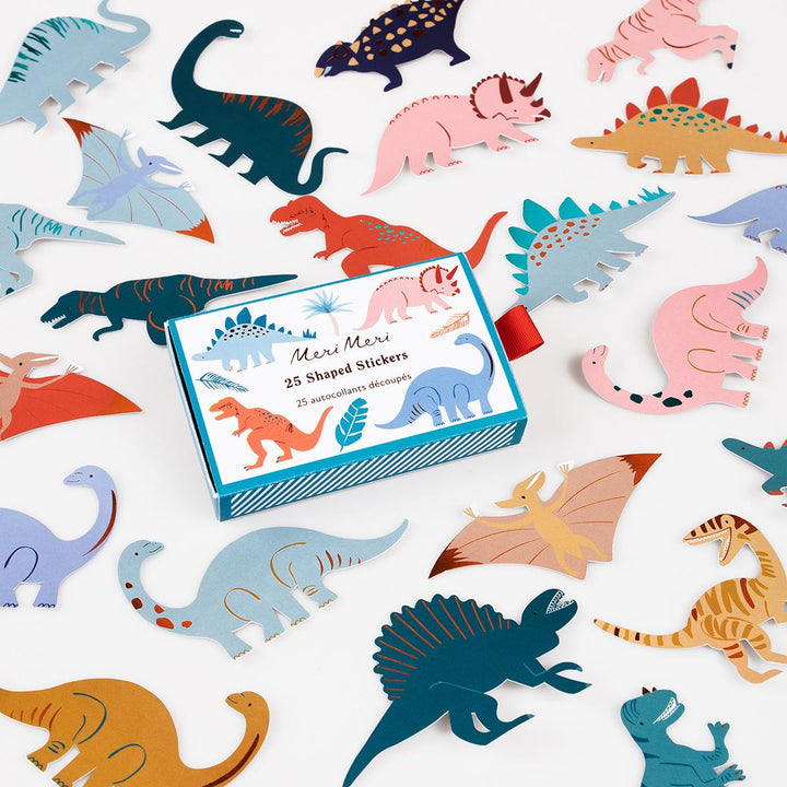 Dinosaur Shaped Stickers x 25 | Party Bag Fillers UK Party Accessories Dinosaur Shaped Stickers x 25