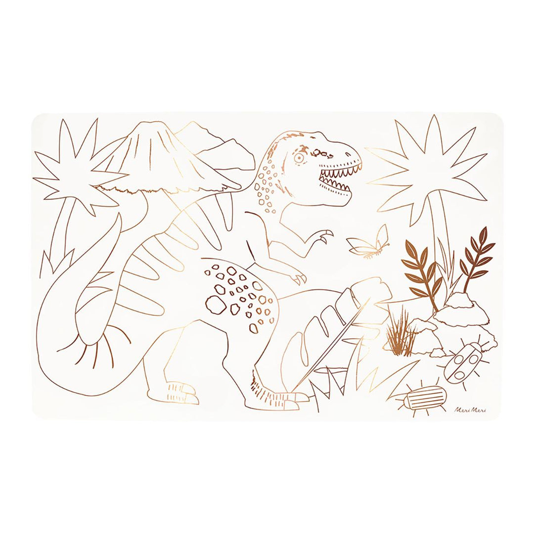 Dinosaurs Coloring Placemats x 8 | Party Activities UK Party Accessories Dinosaurs Coloring Placemats x 8