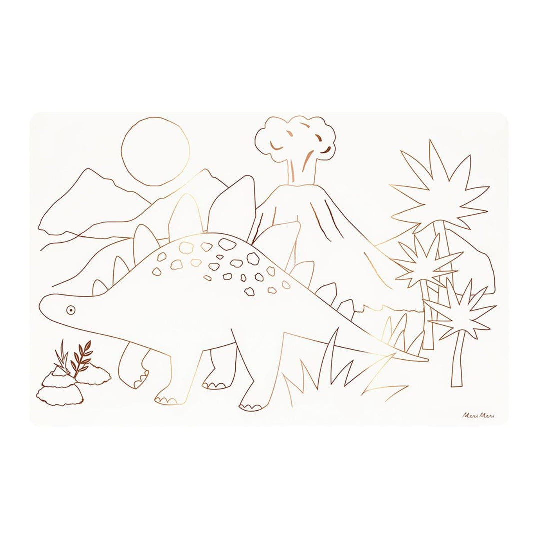Dinosaurs Coloring Placemats x 8 | Party Activities UK Party Accessories Dinosaurs Coloring Placemats x 8