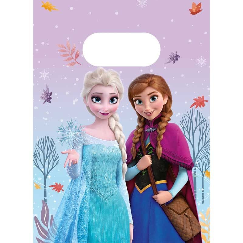 Disney Frozen Paper Party Bags x 4 - Elsa & Anna Party Bags Disney Frozen Paper Party Bags x 4 (Idyllic Wonder)