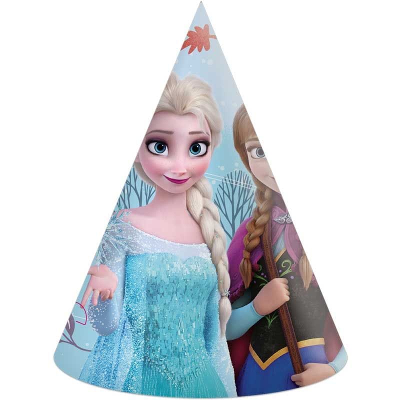 Disney Frozen Party Hats x 6 - Elsa & Anna Paper Hats Party Hats Disney Frozen Party Hats x 6 (Idyllic Wonder)