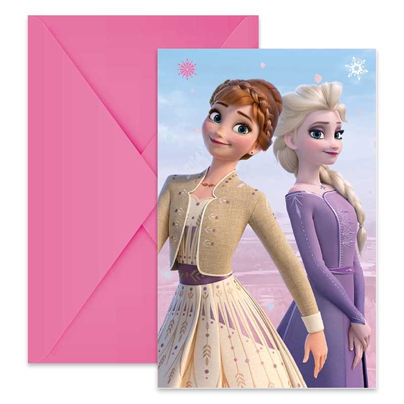 Disney Frozen Party Invitations x 6 - Frozen Party Supplies Invitations Disney Frozen Party Invitations x 6