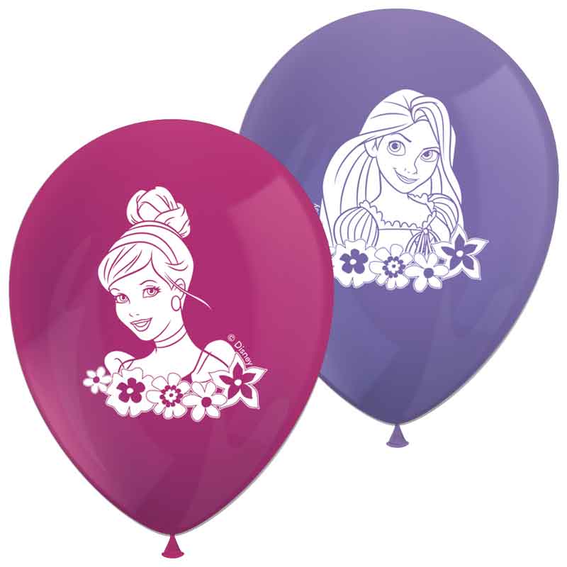 Disney Princess Balloons x 8 | Princess Birthday Party Decorations Balloons Disney Princess Party Latex Balloons x 8