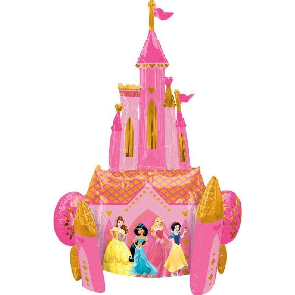 Disney Princess Castle Balloon 55in | Princess Party Decorations Balloons Disney Princess Castle AirWalker Foil Balloon (55 inch)