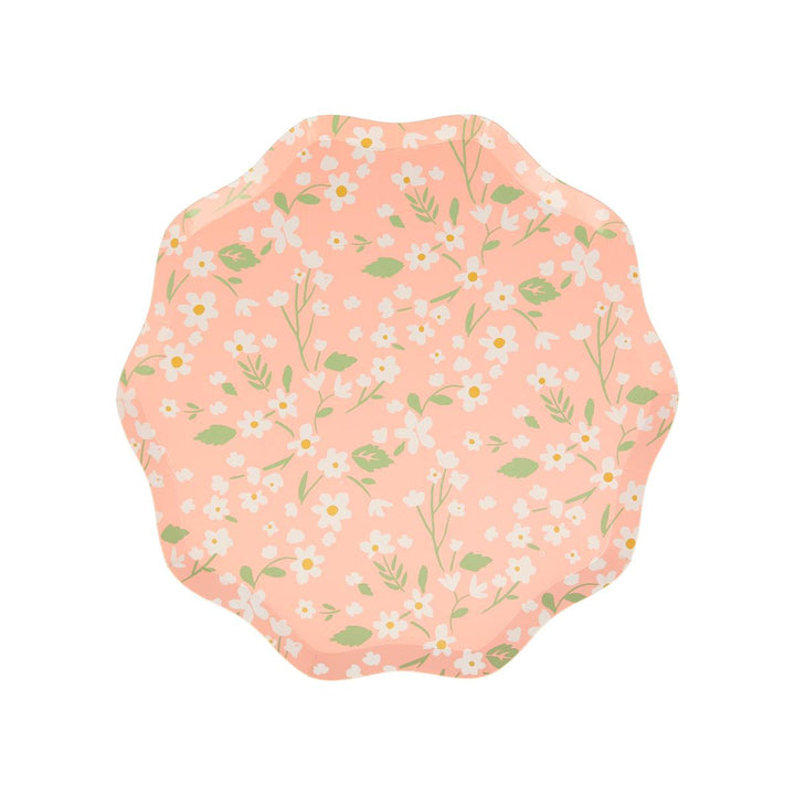 Ditsy Floral Side Party Plates x 12 | Meri Meri party plates Ditsy Floral Side Party Plates x 12