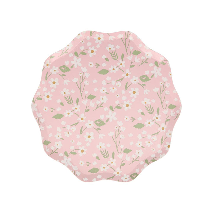 Ditsy Floral Side Party Plates x 12 | Meri Meri party plates Ditsy Floral Side Party Plates x 12