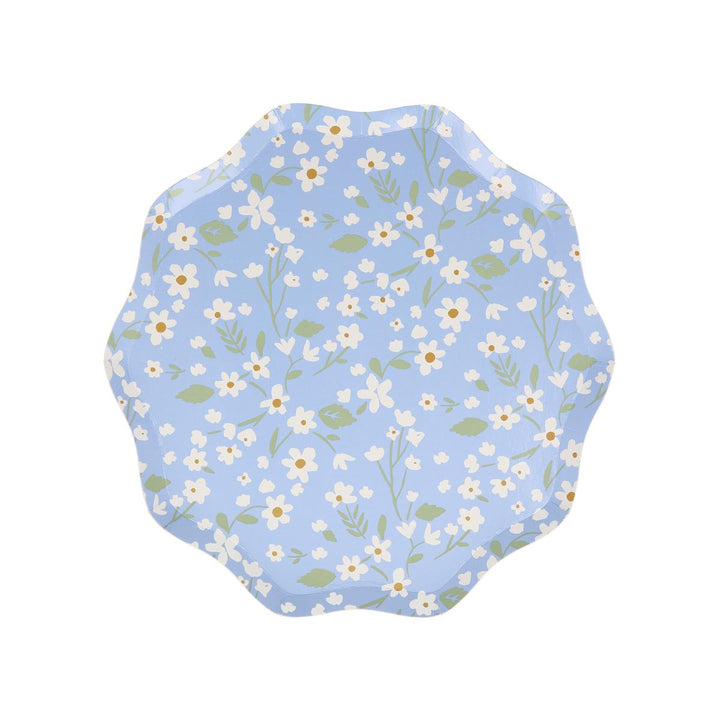 Ditsy Floral Side Party Plates x 12 | Meri Meri party plates Ditsy Floral Side Party Plates x 12