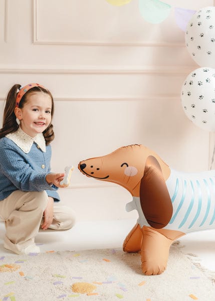 Dog Party Dachshund Standing Foil Balloon - Puppy Party Supplies Foil Balloon Dog Party Dachshund Standing Foil Balloon