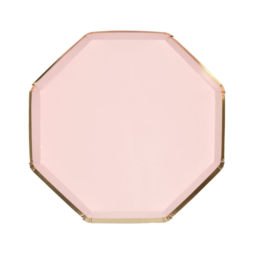 Dusky Pink Side Party Plates x 8 | Meri Meri party plates Dusky Pink Side Party Plates x 8