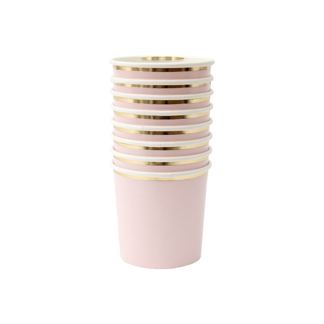 Dusky Pink Tumbler Party Cups x 8 | Meri Meri party cups Dusky Pink Tumbler Party Cups x 8