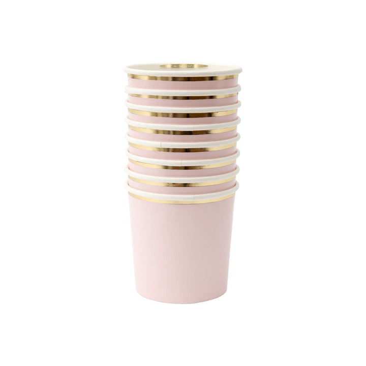 Dusky Pink Tumbler Party Cups x 8 | Meri Meri party cups Dusky Pink Tumbler Party Cups x 8