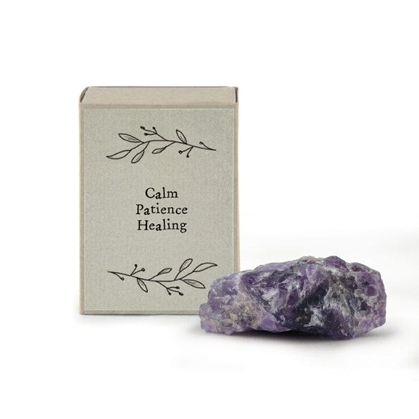 East of India Crystal Matchbox - Amethyst crystal East of India Crystal Matchbox - Amethyst
