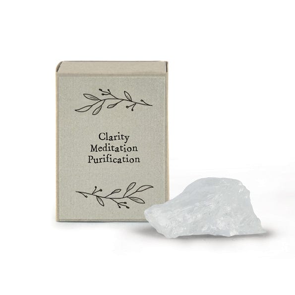 East of India Crystal Matchbox - Clear Quartz crystal East of India Crystal Matchbox - Clear Quartz