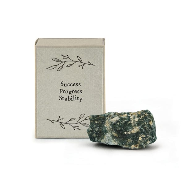 East of India Crystal Matchbox - Moss Agate Crystal crystal East of India Crystal Matchbox - Moss Agate
