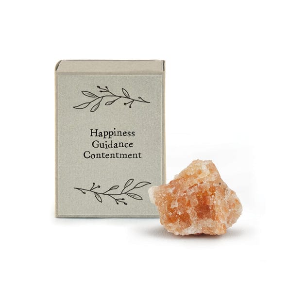 East of India Crystal Matchbox - Sunstone Crystal crystal East of India Crystal Matchbox - Sunstone